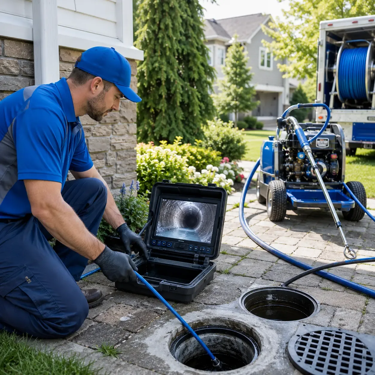 Outdoor drain cleaning professionals serving Brightwaters, NY